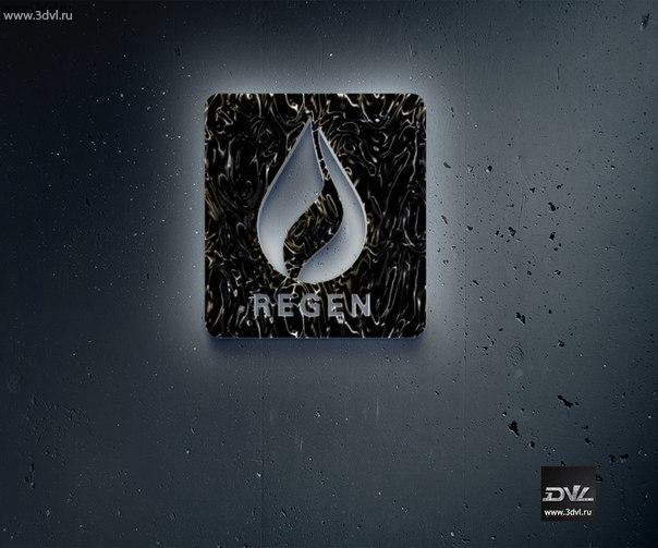 Использование 3D пленки черного цвета 0819 для изготовления 3d логотипа REGEN #logo #логотип #дизайн